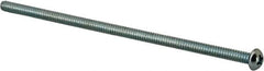 Value Collection - #6-32 UNC, 3-1/2" Length Under Head Phillips Drive Machine Screw - Round Head, Grade J82 Steel, Zinc-Plated Finish, Without Washer - Exact Tooling