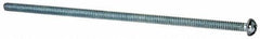 Value Collection - #6-32 UNC, 4" Length Under Head Phillips Drive Machine Screw - Round Head, Grade J82 Steel, Zinc-Plated Finish, Without Washer - Exact Tooling