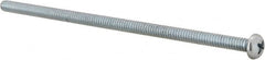 Value Collection - #10-24 UNC, 4-1/2" Length Under Head Phillips Drive Machine Screw - Round Head, Grade J82 Steel, Zinc-Plated Finish, Without Washer - Exact Tooling