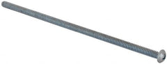 Value Collection - #10-24 UNC, 5" Length Under Head Phillips Drive Machine Screw - Round Head, Grade J82 Steel, Zinc-Plated Finish, Without Washer - Exact Tooling