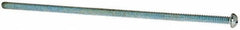 Value Collection - #10-24 UNC, 6" Length Under Head Phillips Drive Machine Screw - Round Head, Grade J82 Steel, Zinc-Plated Finish, Without Washer - Exact Tooling