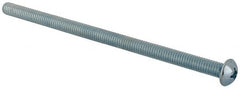 Value Collection - 5/16-18 UNC, 6" Length Under Head Phillips Drive Machine Screw - Round Head, Grade J82 Steel, Zinc-Plated Finish, Without Washer - Exact Tooling