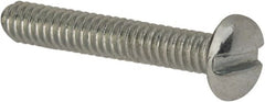 Value Collection - #5-40 UNC, 3/4" Length Under Head Slotted Drive Machine Screw - Pan Head, Grade J82 Steel, Zinc-Plated Finish, Without Washer - Exact Tooling