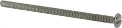 Value Collection - #6-32 UNC, 2-1/2" Length Under Head Slotted Drive Machine Screw - Pan Head, Grade J82 Steel, Zinc-Plated Finish, Without Washer - Exact Tooling