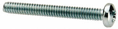 Value Collection - #3-48 UNC, 7/8" Length Under Head Phillips Drive Machine Screw - Pan Head, Grade J82 Steel, Zinc-Plated Finish, Without Washer - Exact Tooling