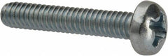 Value Collection - #5-40 UNC, 3/4" Length Under Head Phillips Drive Machine Screw - Pan Head, Grade J82 Steel, Zinc-Plated Finish, Without Washer - Exact Tooling