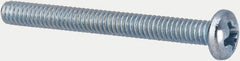 Value Collection - #5-40 UNC, 1-1/4" Length Under Head Phillips Drive Machine Screw - Pan Head, Grade J82 Steel, Zinc-Plated Finish, Without Washer - Exact Tooling