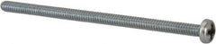 Value Collection - #6-32 UNC, 2-3/4" Length Under Head Phillips Drive Machine Screw - Pan Head, Grade J82 Steel, Zinc-Plated Finish, Without Washer - Exact Tooling