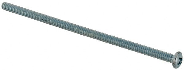 Value Collection - #6-32 UNC, 3-1/4" Length Under Head Phillips Drive Machine Screw - Pan Head, Grade J82 Steel, Zinc-Plated Finish, Without Washer - Exact Tooling