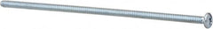 Value Collection - #6-32 UNC, 4" Length Under Head Phillips Drive Machine Screw - Pan Head, Grade J82 Steel, Zinc-Plated Finish, Without Washer - Exact Tooling