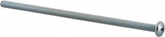 Value Collection - #8-32 UNC, 4" Length Under Head Phillips Drive Machine Screw - Pan Head, Grade J82 Steel, Zinc-Plated Finish, Without Washer - Exact Tooling