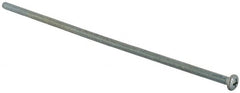 Value Collection - #8-32 UNC, 6" Length Under Head Phillips Drive Machine Screw - Pan Head, Grade J82 Steel, Zinc-Plated Finish, Without Washer - Exact Tooling