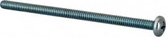 Value Collection - #10-24 UNC, 3-1/2" Length Under Head Phillips Drive Machine Screw - Pan Head, Grade J82 Steel, Zinc-Plated Finish, Without Washer - Exact Tooling