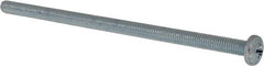 Value Collection - #10-32 UNF, 4" Length Under Head Phillips Drive Machine Screw - Pan Head, Grade J82 Steel, Zinc-Plated Finish, Without Washer - Exact Tooling