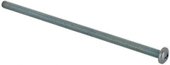 Value Collection - #10-32 UNF, 4-1/2" Length Under Head Phillips Drive Machine Screw - Pan Head, Grade J82 Steel, Zinc-Plated Finish, Without Washer - Exact Tooling