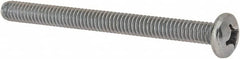 Value Collection - #12-24 UNC, 2-1/2" Length Under Head Phillips Drive Machine Screw - Pan Head, Grade J82 Steel, Zinc-Plated Finish, Without Washer - Exact Tooling