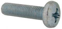 Value Collection - 1/4-28 UNF, 1" Length Under Head Phillips Drive Machine Screw - Pan Head, Grade J82 Steel, Zinc-Plated Finish, Without Washer - Exact Tooling