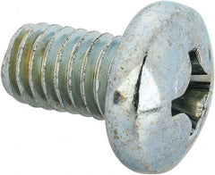 Value Collection - 3/8-16 UNC, 5/8" Length Under Head Phillips Drive Machine Screw - Pan Head, Grade J82 Steel, Zinc-Plated Finish, Without Washer - Exact Tooling