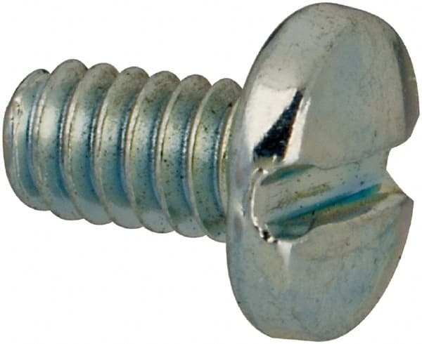 Value Collection - #3-48 UNC, 3/16" Length Under Head Slotted Drive Machine Screw - Binding Head, Grade J82 Steel, Zinc-Plated Finish, Without Washer - Exact Tooling