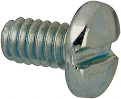 Value Collection - #3-48 UNC, 3/16" Length Under Head Slotted Drive Machine Screw - Binding Head, Grade J82 Steel, Zinc-Plated Finish, Without Washer - Exact Tooling