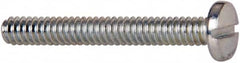 Value Collection - #4-40 UNC, 1/8" Length Under Head Slotted Drive Machine Screw - Binding Head, Grade J82 Steel, Zinc-Plated Finish, Without Washer - Exact Tooling