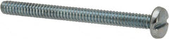Value Collection - #4-40 UNC, 1-1/4" Length Under Head Slotted Drive Machine Screw - Binding Head, Grade J82 Steel, Zinc-Plated Finish, Without Washer - Exact Tooling
