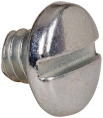 Value Collection - #5-40 UNC, 1/8" Length Under Head Slotted Drive Machine Screw - Binding Head, Grade J82 Steel, Zinc-Plated Finish, Without Washer - Exact Tooling