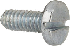 Value Collection - #5-40 UNC, 5/16" Length Under Head Slotted Drive Machine Screw - Binding Head, Grade J82 Steel, Zinc-Plated Finish, Without Washer - Exact Tooling