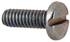 Value Collection - #5-40 UNC, 3/8" Length Under Head Slotted Drive Machine Screw - Binding Head, Grade J82 Steel, Zinc-Plated Finish, Without Washer - Exact Tooling