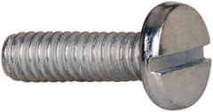 Value Collection - #5-40 UNC, 7/16" Length Under Head Slotted Drive Machine Screw - Binding Head, Grade J82 Steel, Zinc-Plated Finish, Without Washer - Exact Tooling