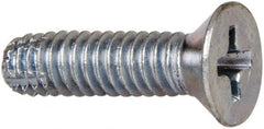 Value Collection - #8-32 UNC, 7/16" Length Under Head Slotted Drive Machine Screw - Binding Head, Grade J82 Steel, Zinc-Plated Finish, Without Washer - Exact Tooling