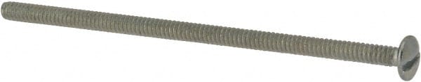 Value Collection - #6-32 UNC, 3" Length Under Head Slotted Drive Machine Screw - Truss Head, Grade J82 Steel, Zinc-Plated Finish, Without Washer - Exact Tooling