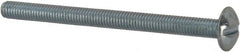 Value Collection - #10-32 UNF, 2-1/2" Length Under Head Slotted Drive Machine Screw - Truss Head, Grade J82 Steel, Zinc-Plated Finish, Without Washer - Exact Tooling