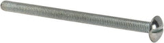 Value Collection - #10-32 UNF, 3" Length Under Head Slotted Drive Machine Screw - Truss Head, Grade J82 Steel, Zinc-Plated Finish, Without Washer - Exact Tooling