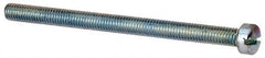Value Collection - #10-32 UNF, 2-3/4" Length Under Head Slotted Drive Machine Screw - Fillister Head, Grade J82 Steel, Zinc-Plated Finish, Without Washer - Exact Tooling