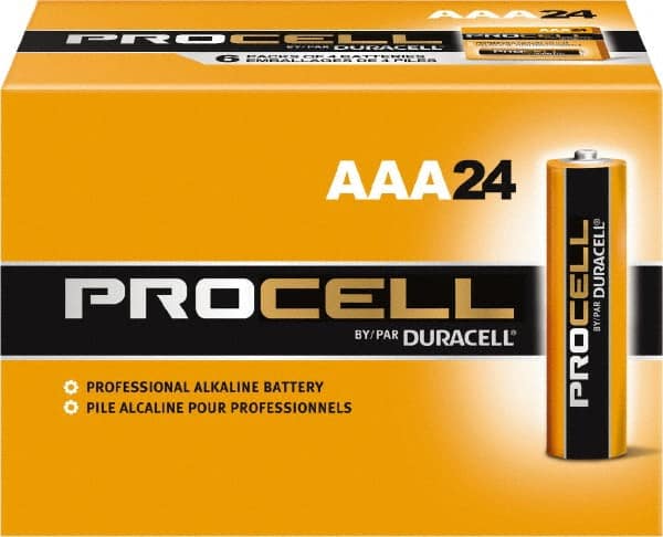 Duracell - Size AAA, Alkaline, Standard Battery - 1.5 Volts - Exact Tooling