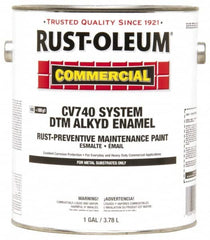 Rust-Oleum - 1 Gal Flat Red Alkyd Primer - 325 to 650 Sq Ft Coverage, Quick Drying, Interior/Exterior - Exact Tooling