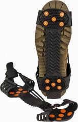 Ergodyne - Size 8-11, Strap-On Cleat - Steel Studs Traction, Black - Exact Tooling