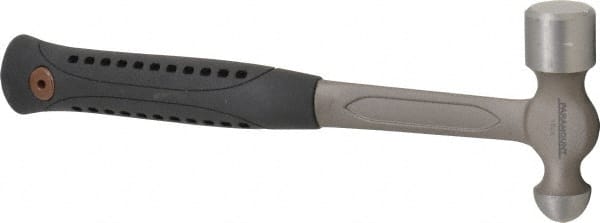Paramount - 1 Lb Head Ball Pein Hammer - Steel Handle with Grip, 13-1/4" OAL - Exact Tooling