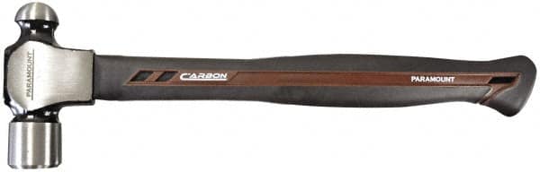 Paramount - 1 Lb Head Ball Pein Hammer - Carbon Fiber Handle, 13-1/4" OAL - Exact Tooling