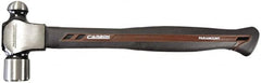 Paramount - 1 Lb Head Ball Pein Hammer - Carbon Fiber Handle, 13-1/4" OAL - Exact Tooling