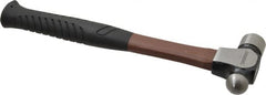 Paramount - 1 Lb Head Ball Pein Hammer - Fiberglass Handle, 12-7/8" OAL - Exact Tooling