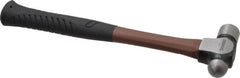 Paramount - 1/2 Lb Head Ball Pein Hammer - Fiberglass Handle, 11" OAL - Exact Tooling