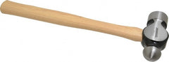 Paramount - 3 Lb Head Ball Pein Hammer - Wood Handle, 16-1/2" OAL - Exact Tooling