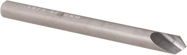 SGS - 3/16" Head Diam, 3/16" Shank Diam, 1 Flute 90° Solid Carbide Countersink - Exact Tooling