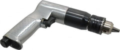 Ingersoll-Rand - 1/2" Reversible Keyed Chuck - Pistol Grip Handle, 500 RPM, 4 CFM, 0.5 hp, 90 psi - Exact Tooling