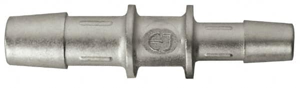 Made in USA - 0.397 x 0.17" Tube ID, Metal Barbed Tube Reducer - Stainless Steel - Exact Tooling