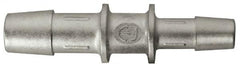 Made in USA - 0.397 x 0.17" Tube ID, Metal Barbed Tube Reducer - Stainless Steel - Exact Tooling