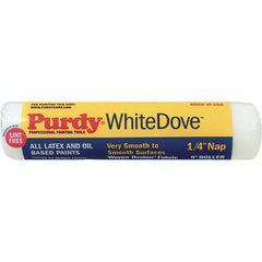 Purdy - 1/4" Nap, 9" Wide Paint General Purpose Roller Cover - Smooth Texture, Dralon - Exact Tooling