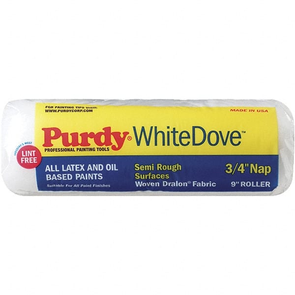 Purdy - 3/4" Nap, 9" Wide Paint General Purpose Roller Cover - Semi-Rough Texture, Dralon - Exact Tooling